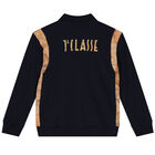 بدلة رياضية للأولاد بشعار خريطة جغرافية باللون الأزرق الداكن, 1, hi-res